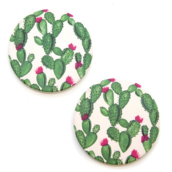 ❌SOLD Cactus car coasters - Picture 1 of 1